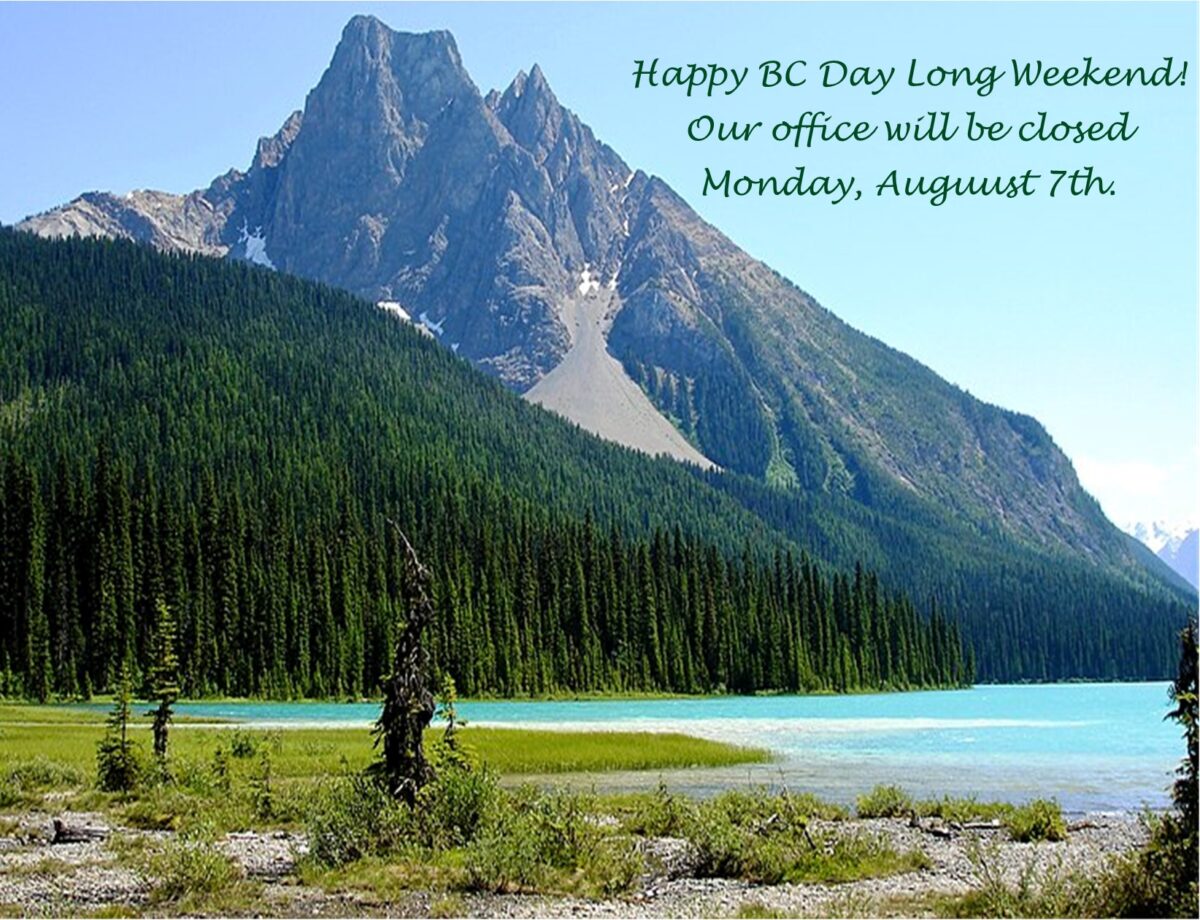 Happy BC Day Long Weekend!!! Pemberton Holmes Salt Spring Island Office